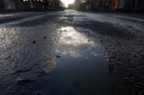 Поселок Южный Ростовская область — фото зима 2020-2021, мокрые улицы, часть 6
